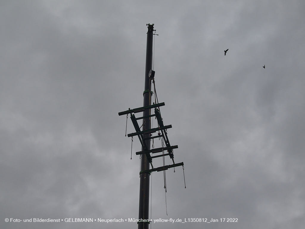 18.01.2022 - Baustelle zur Montessori Schule im Plettzentrum Neuperlach